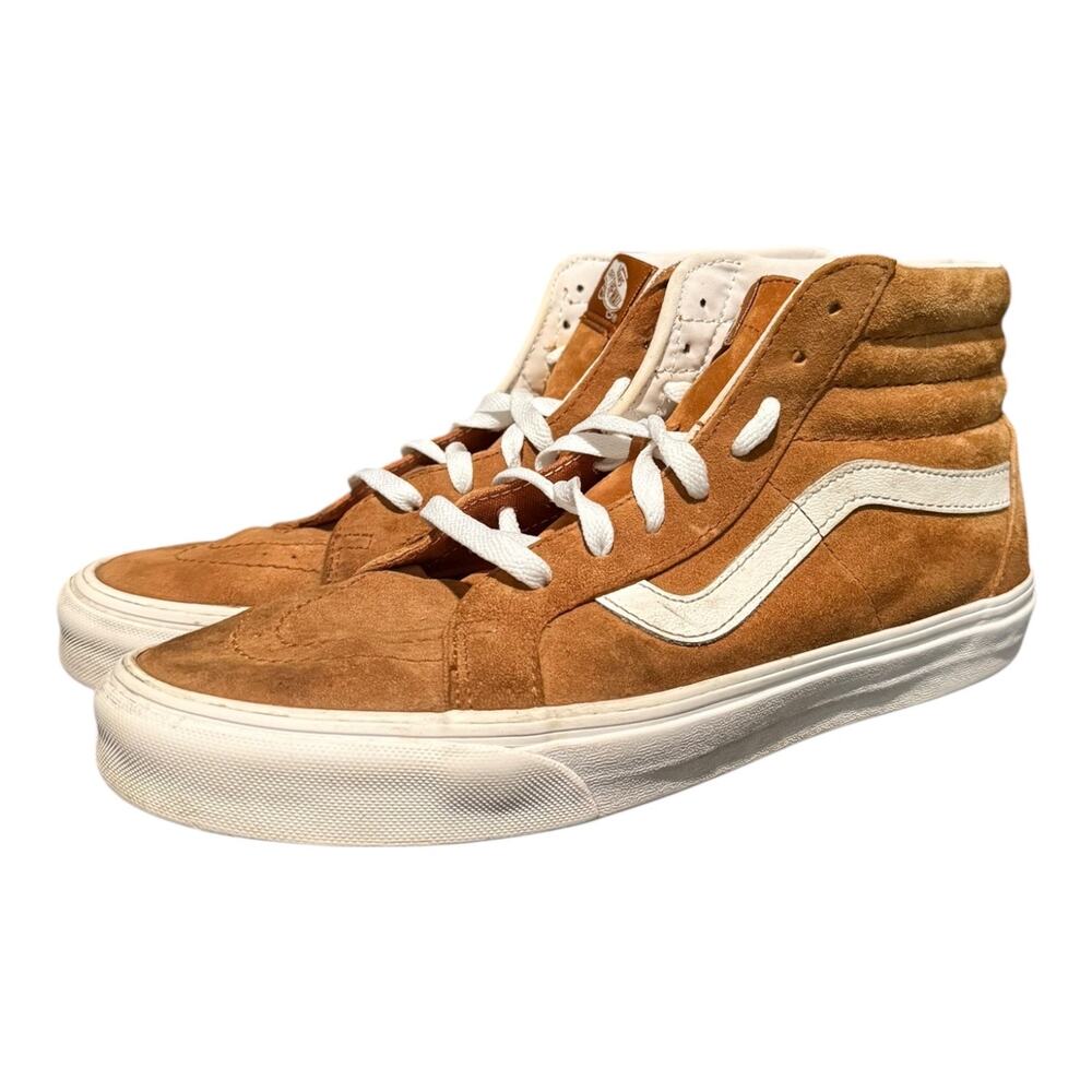 Vans Sk8-Hi Scotchgard Men’s Size 10 Skateboard Shoes Brown Suede Sneakers